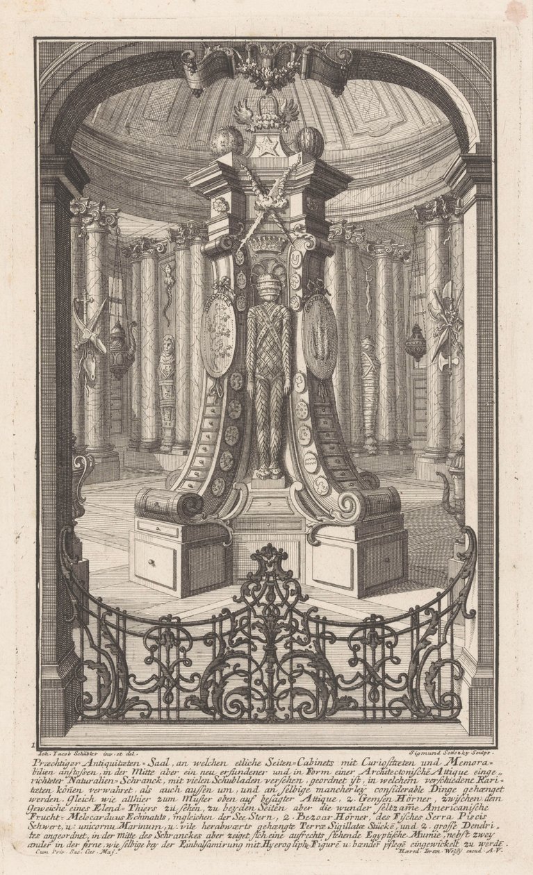 Antiquiteitenzaal door Balthasar Sigmund Setletzky
