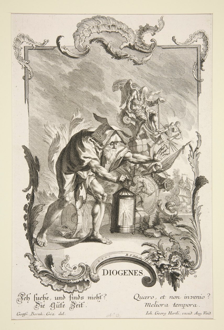 Diogenes door Balthazar Sigismond Setlezky