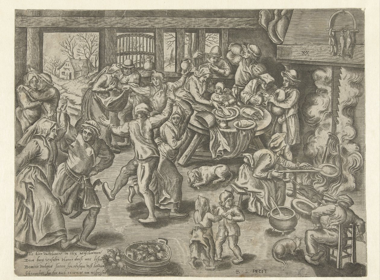 Vastenavond door Balthazar van den Bos