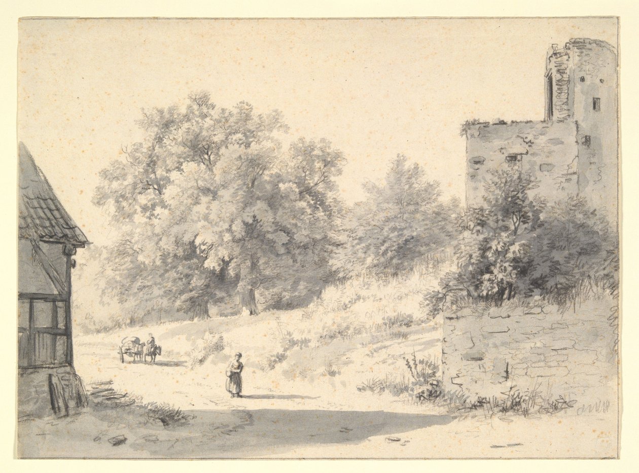 Landschap door Barend Cornelis Koekkoek