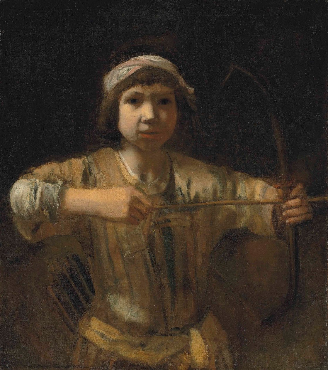 Ismaël met pijl en boog door Barent Fabritius
