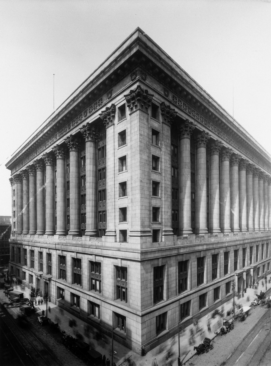 Stadhuis en County gebouw, Chicago, Illinois, VS, ca. 1905 door Barnes and Crosby