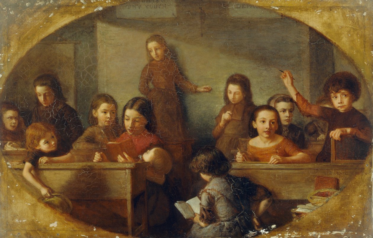 Schoolgaande kinderen door Barnett Samuel Marks