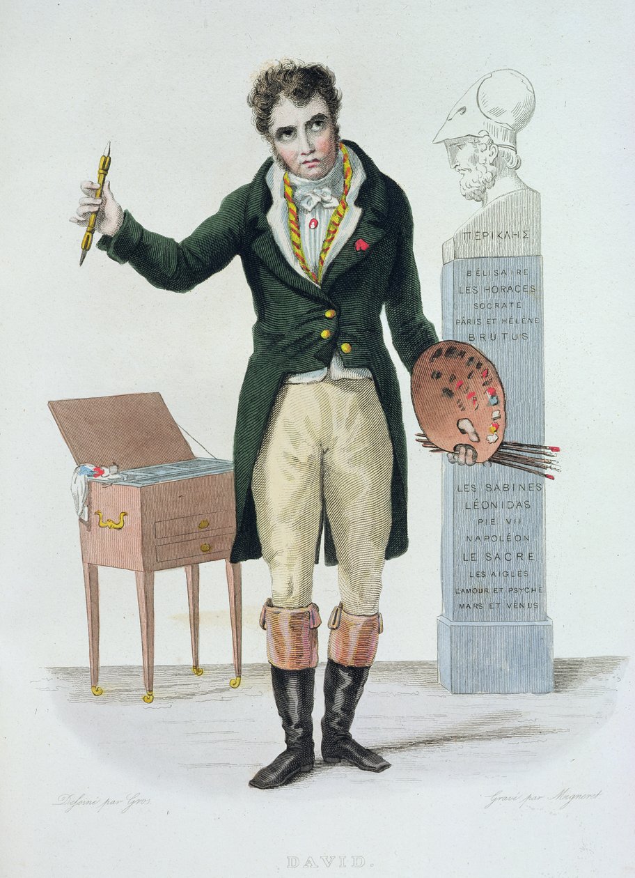 Jacques Louis David, illustratie voor 