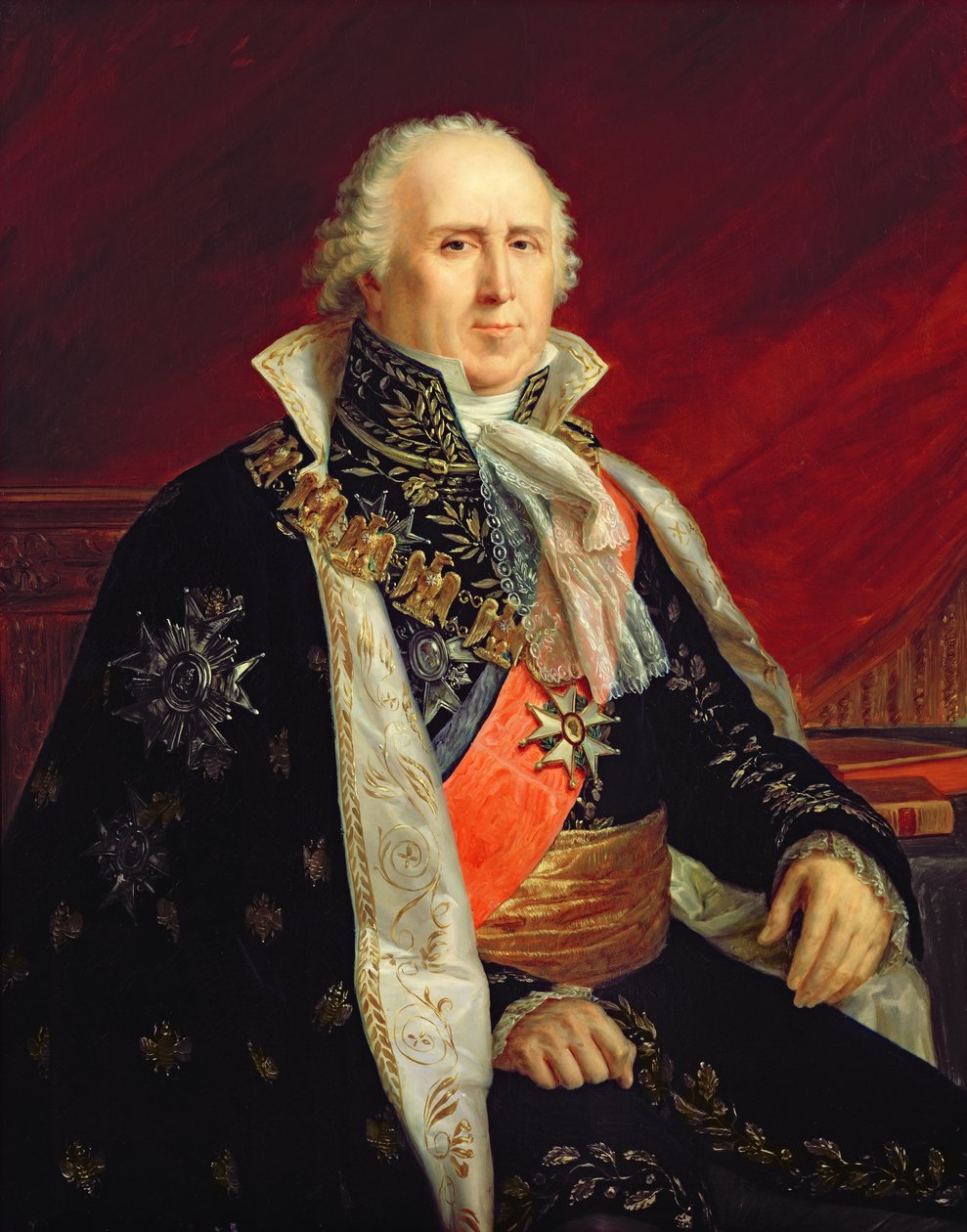 Charles-Francois Lebrun (1739-1824) Hertog van Plaisance in het kostuum van de Archtreasurer van het Rijk door Baron François Pascal Simon Gérard