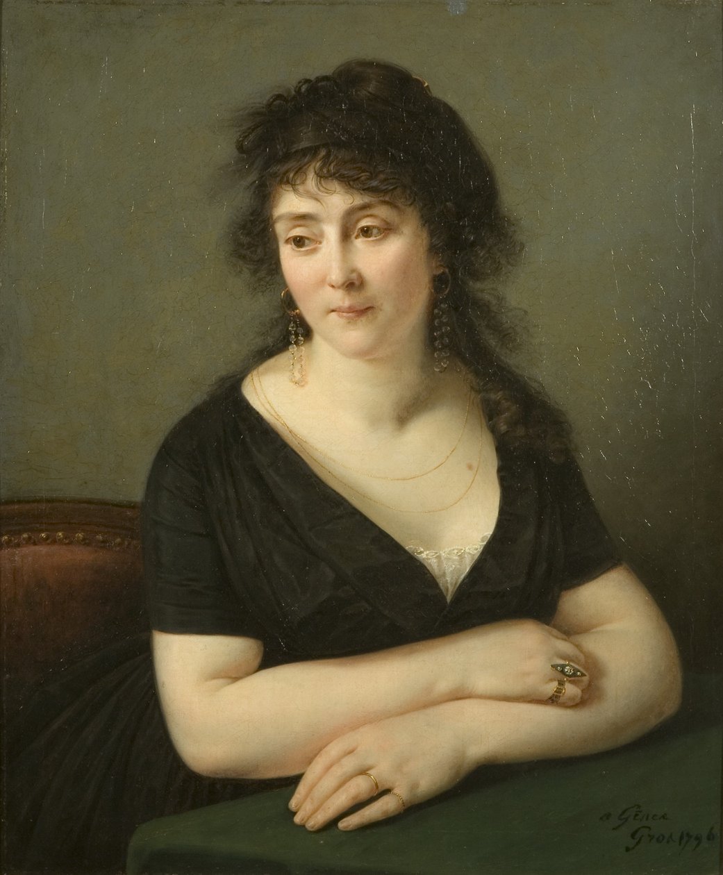 Portret van Madame Bruyere door Baron Antoine Jean Gros