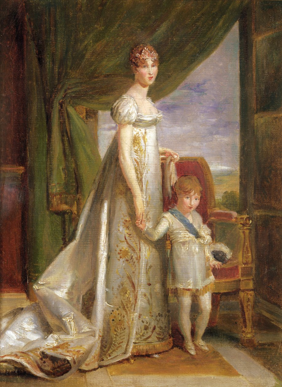 Hortense-Eugénie de Beauharnais, Koningin van Holland en haar zoon Charles Napoléon Bonaparte, 1806 door Baron François Pascal Simon Gérard