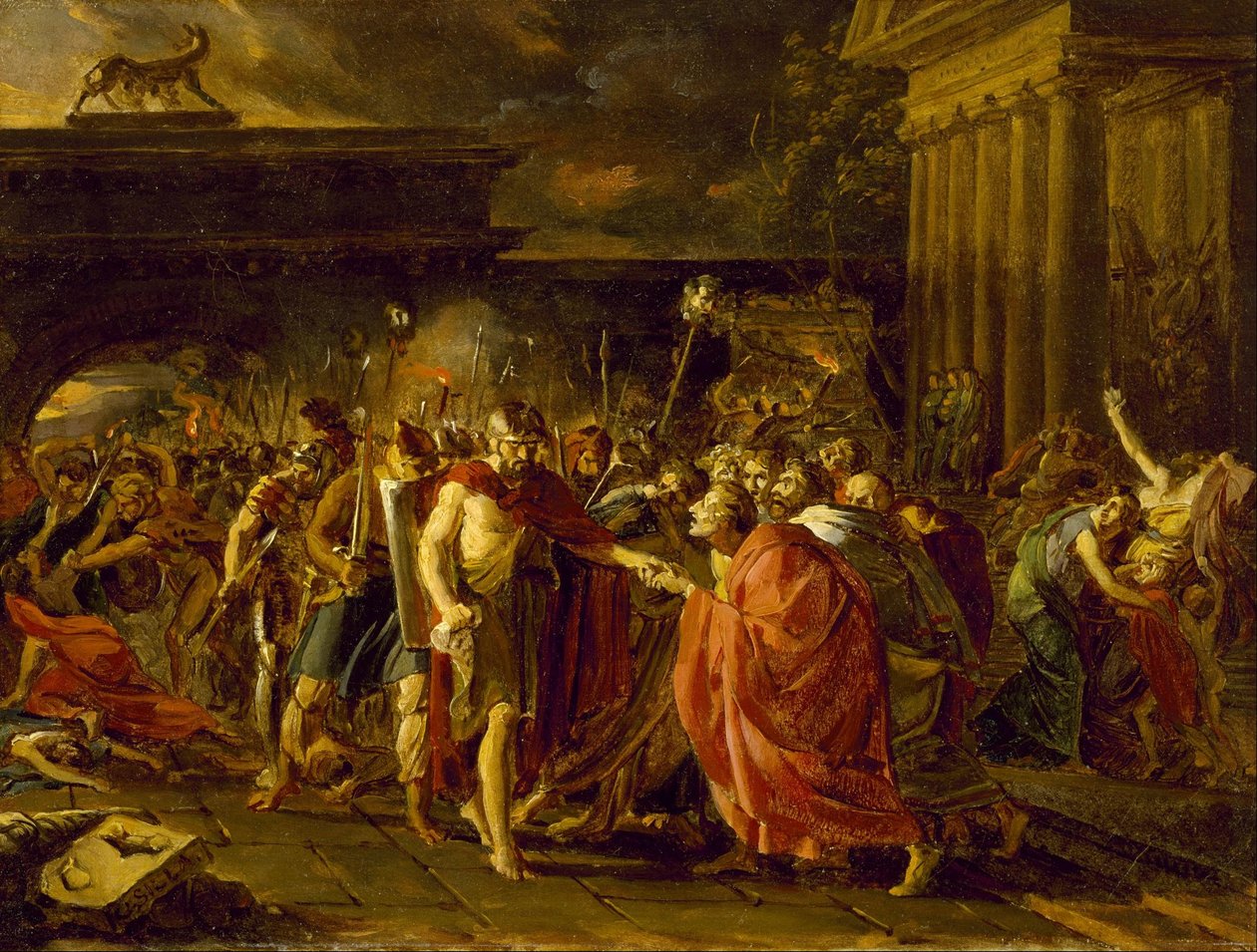 Marius keert terug naar Rome door Baron François Pascal Simon Gérard