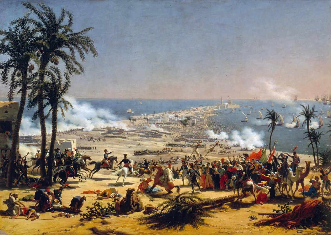 Slag bij Aboukir, 25 juli 1799 door Baron Lejeune Louis-François