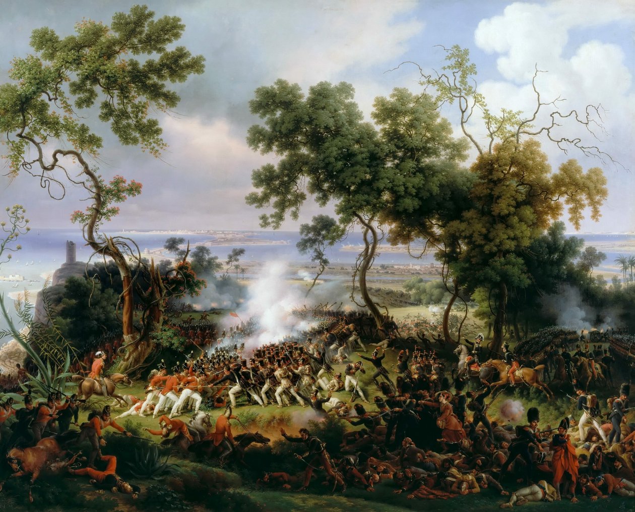 Slag bij Chiclana, 5 maart 1811 door Baron Lejeune Louis François
