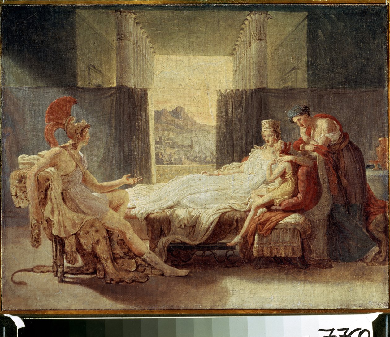 Aeneas vertelt Dido over de ramp in Troje door Baron Pierre-Narcisse Guerin