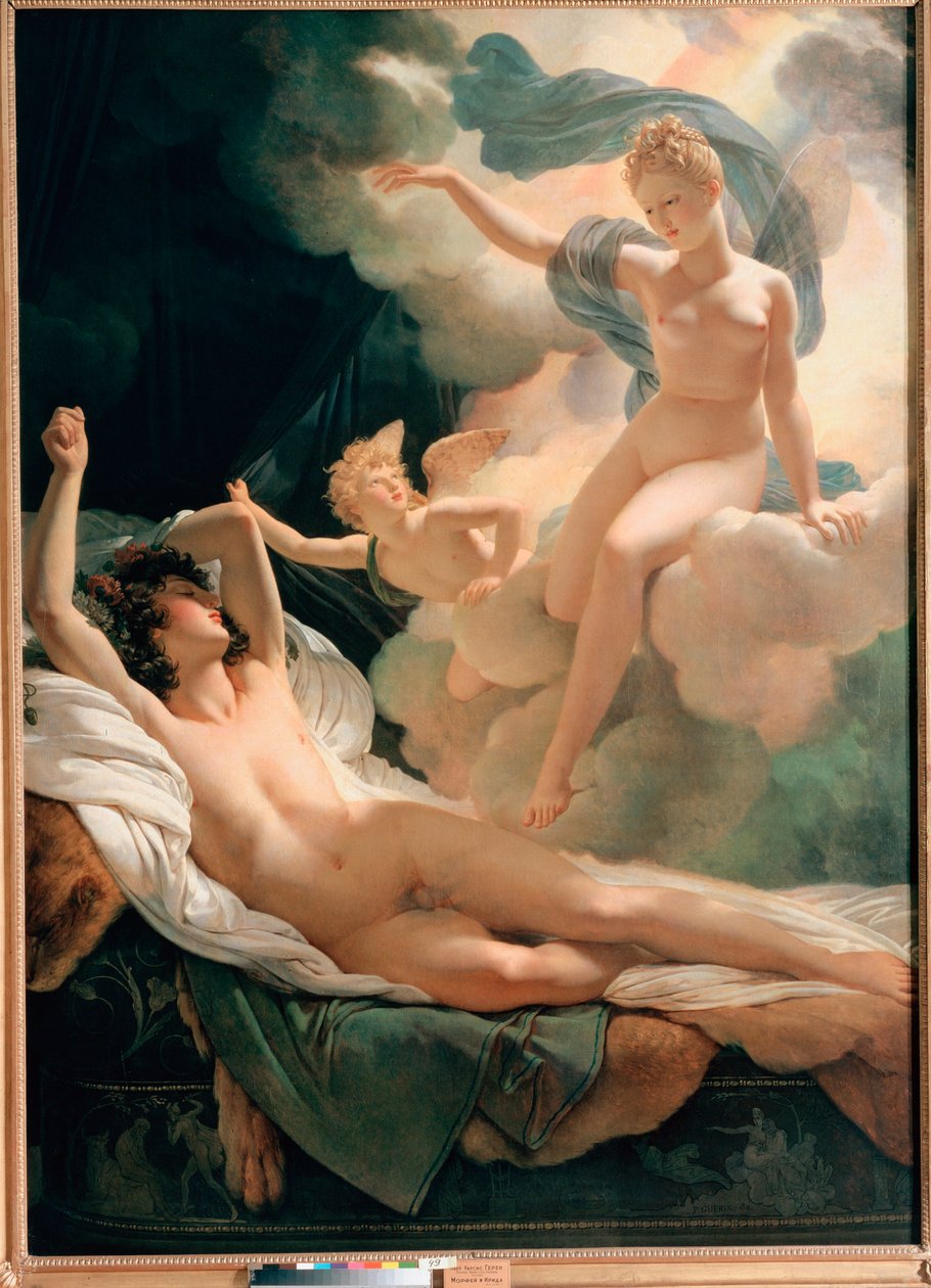 Morphee en Iris, schilderij van Pierre Narcisse Guerin (1774-1833) 1811 Sint-Petersburg, Hermitage Museum door Baron Pierre Narcisse Guerin