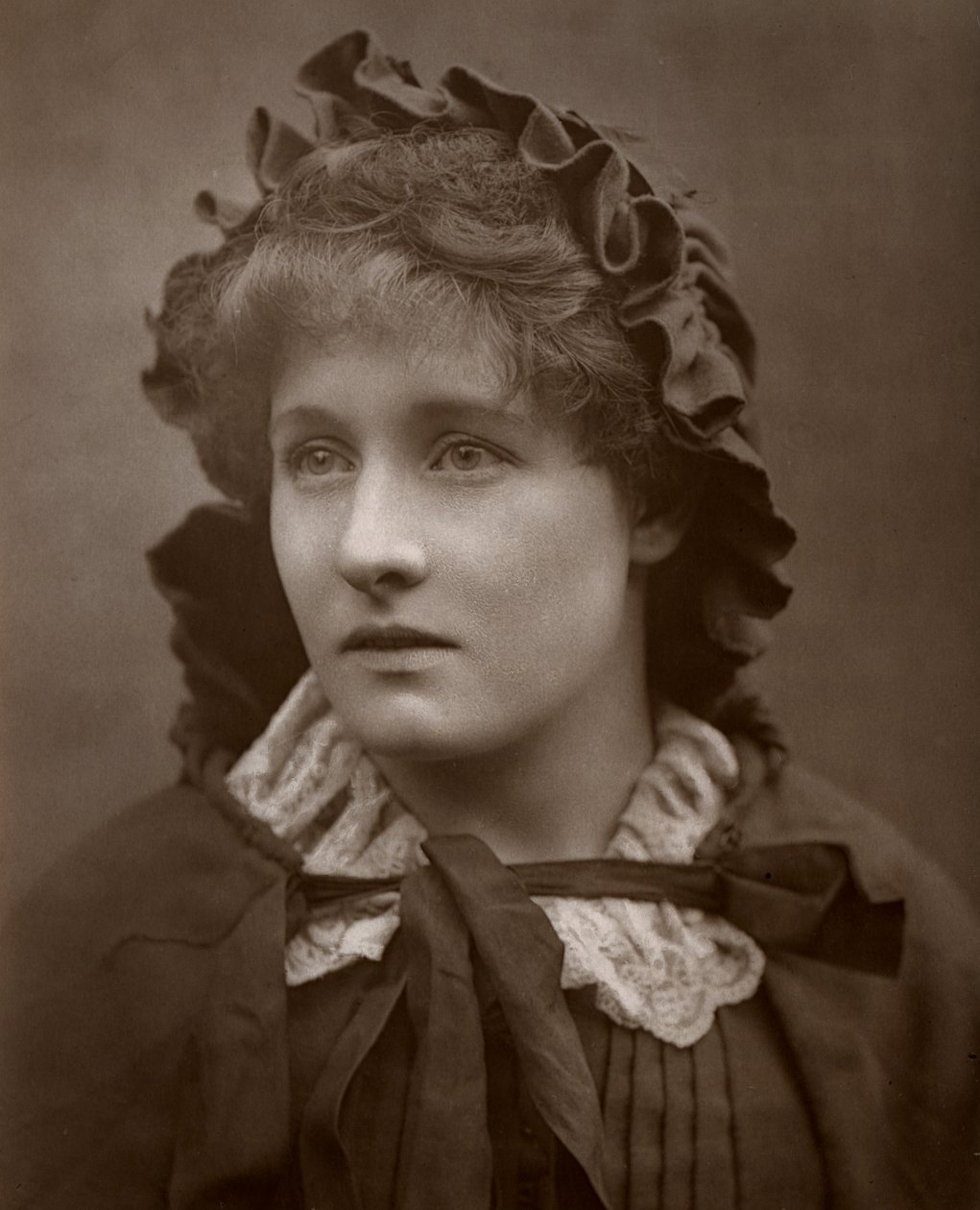 Britse actrice Mary Rorke in The Harbour Lights, 1886 door Barraud