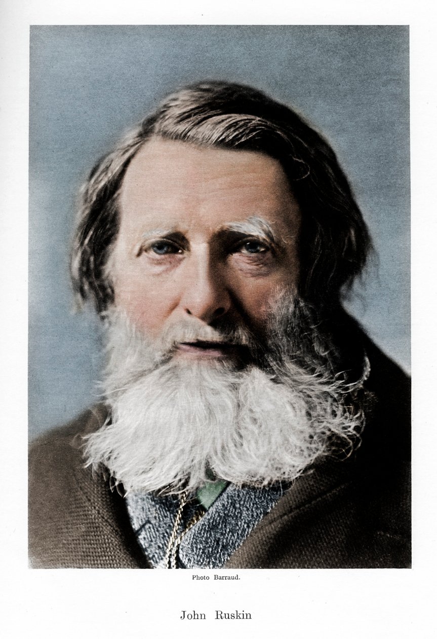 John Ruskin, Engelse criticus, dichter en kunstenaar, c1880s door Barraud