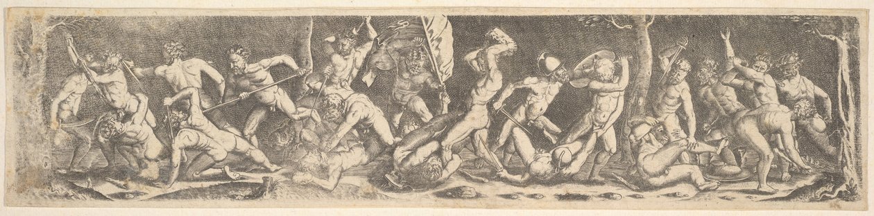 Strijd om de banier kopie, vroege 16e eeuw door Barthel Beham