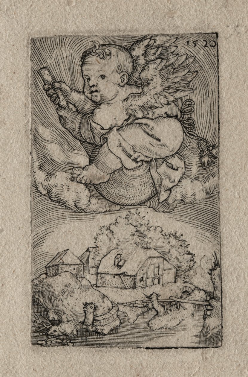 Genius op een bal, 1520 door Barthel Beham