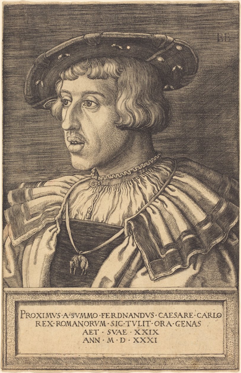 Koning Ferdinand I door Barthel Beham