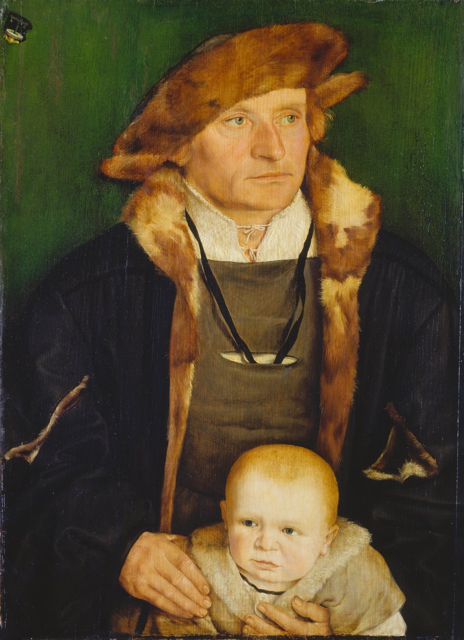 Portret van Hans Urmiller en zijn zoon door Barthel Beham