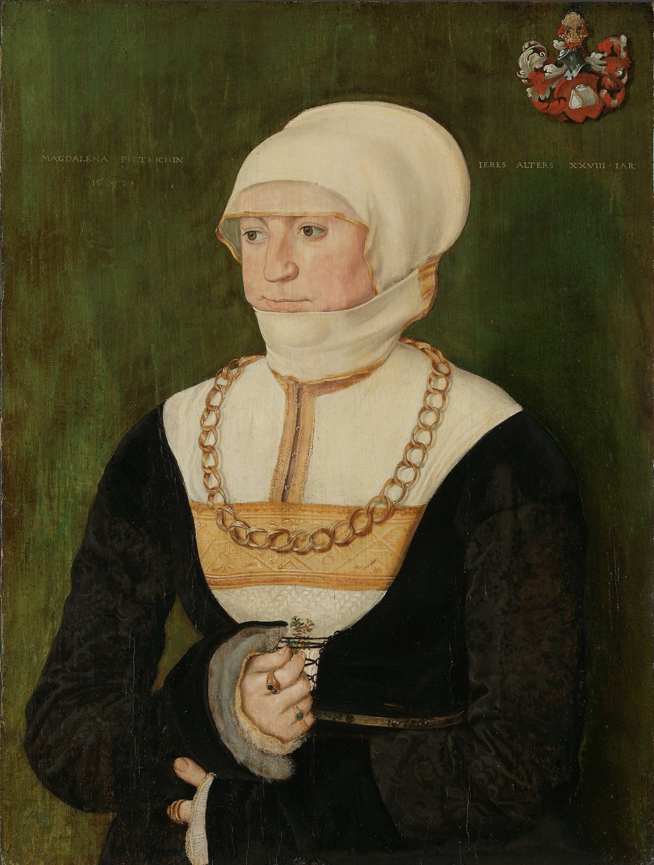 Portret van Magdalena Pittrichin, 1528 door Barthel Beham