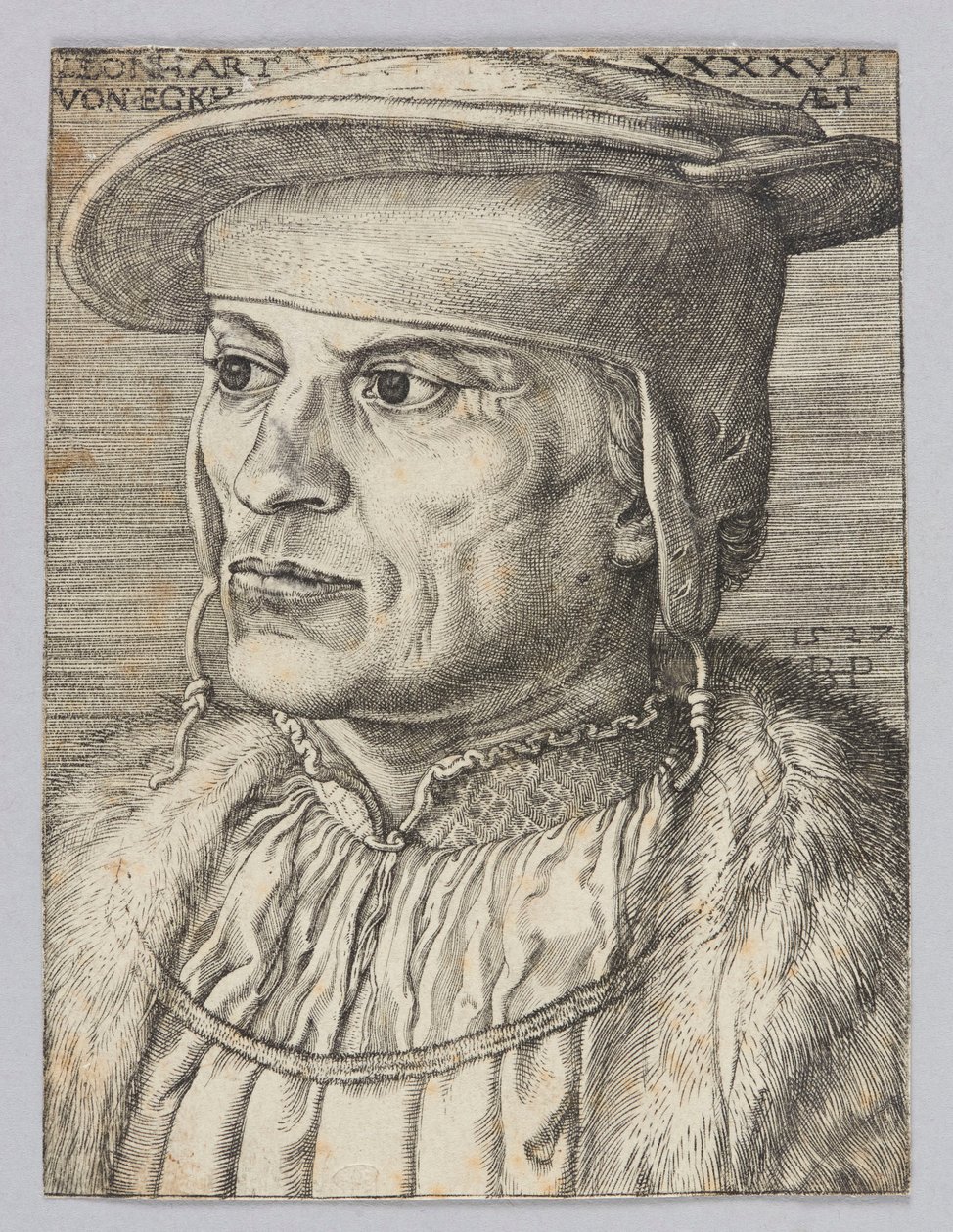 Portret van Leonard Van Eckh door Barthel Beham