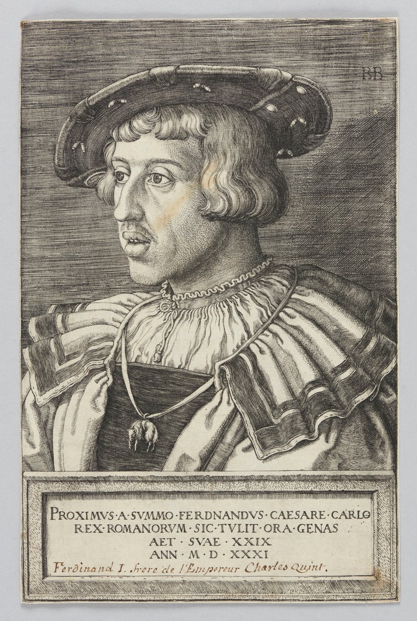 Portret van keizer Ferdinand I door Barthel Beham