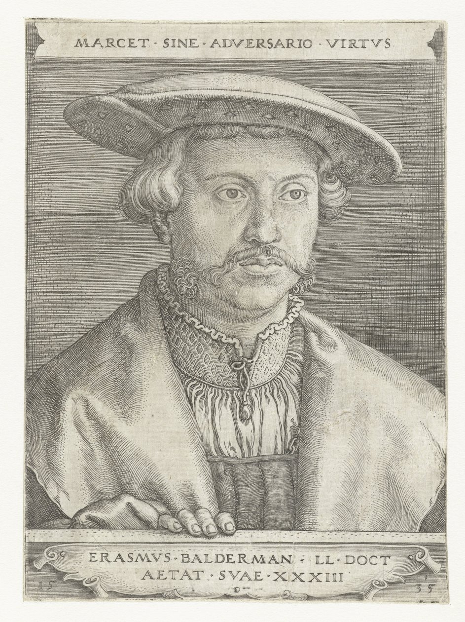 Portret van Erasmus Balderman door Barthel Beham