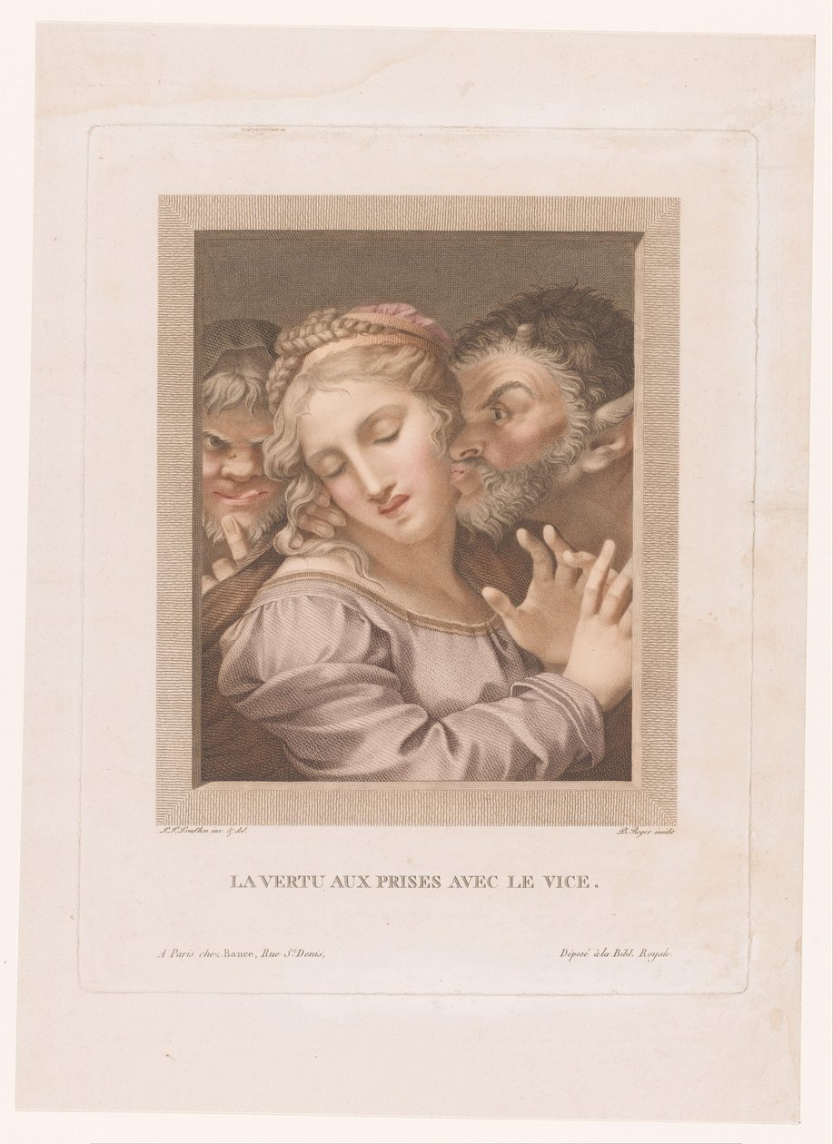 Deugd en Ondeugd door Barthélémy Joseph Fulcran Roger