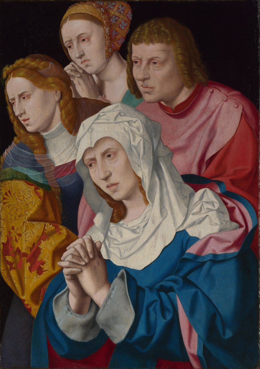 De Maagd, Sint Jan, Sint Maria Magdalena en een Heilige Vrouw, c.1535 door Bartholomaeus Bruyn