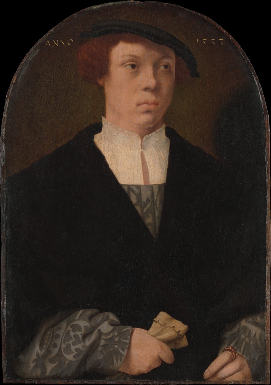 Portret van een man, 1533 door Bartholomaeus Bruyn the Elder