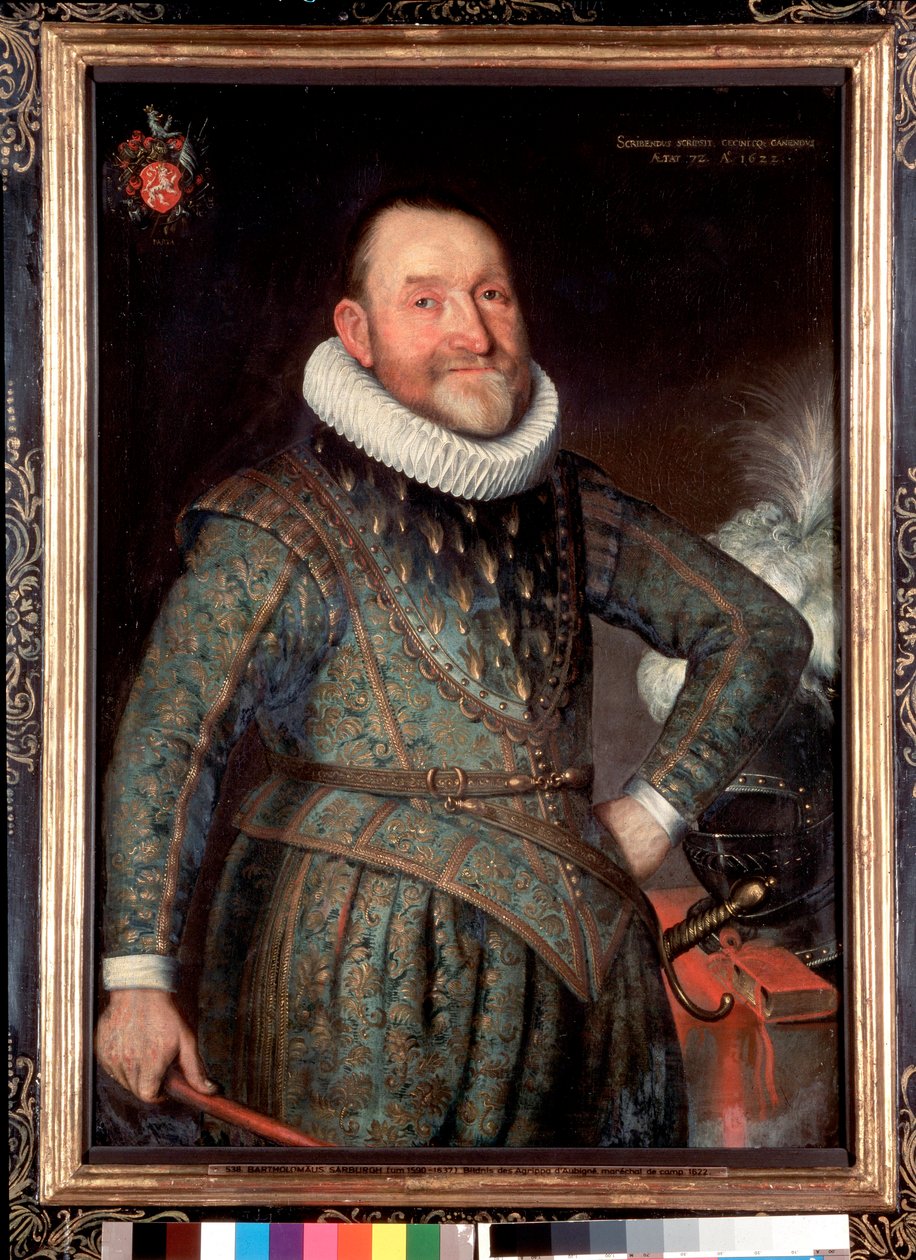 Portret van de Franse dichter Theodore Agrippa d