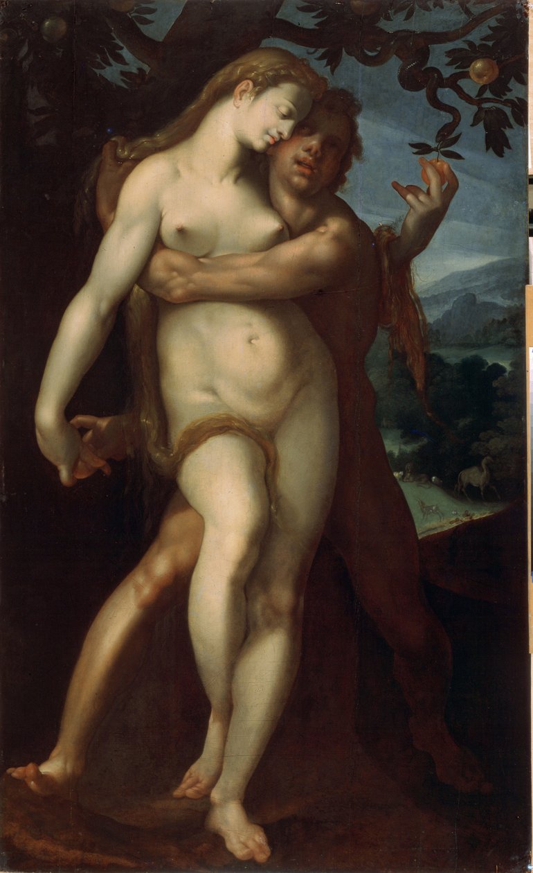 Adam en Eva door Bartholomaeus Spranger