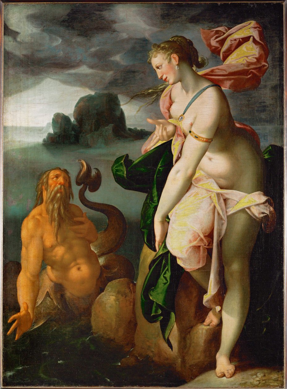 Glaucus en Scylla door Bartholomaeus Spranger