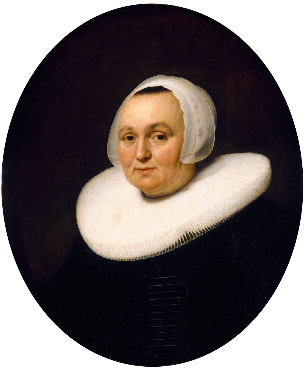 Portret van Maritge Jansdr Pesser (ca. 1593-1649) door Bartholomeus van der Helst