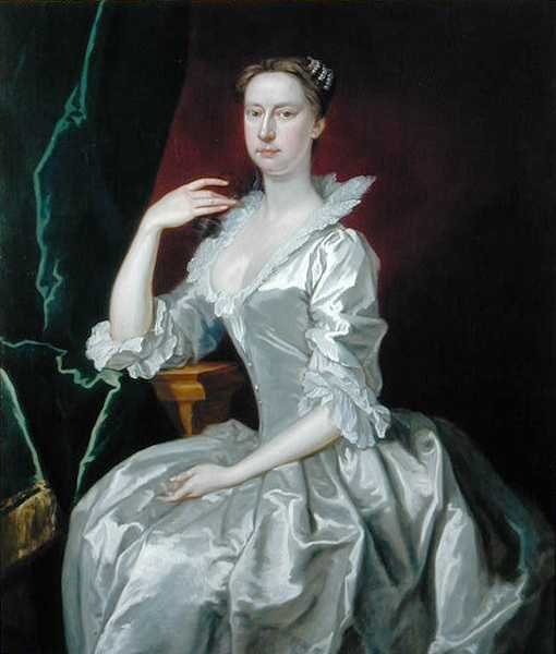 Portret van mevrouw Elizabeth Ingram door Bartholomew Dandridge