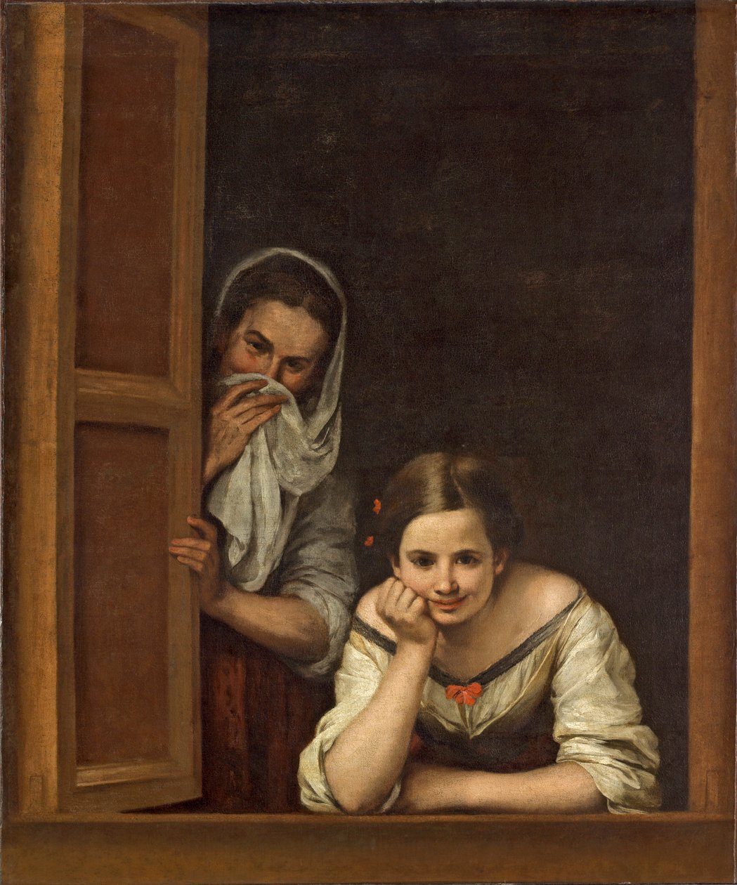 Vrouwen uit Galicië bij het raam door Bartolomé Esteban Murillo