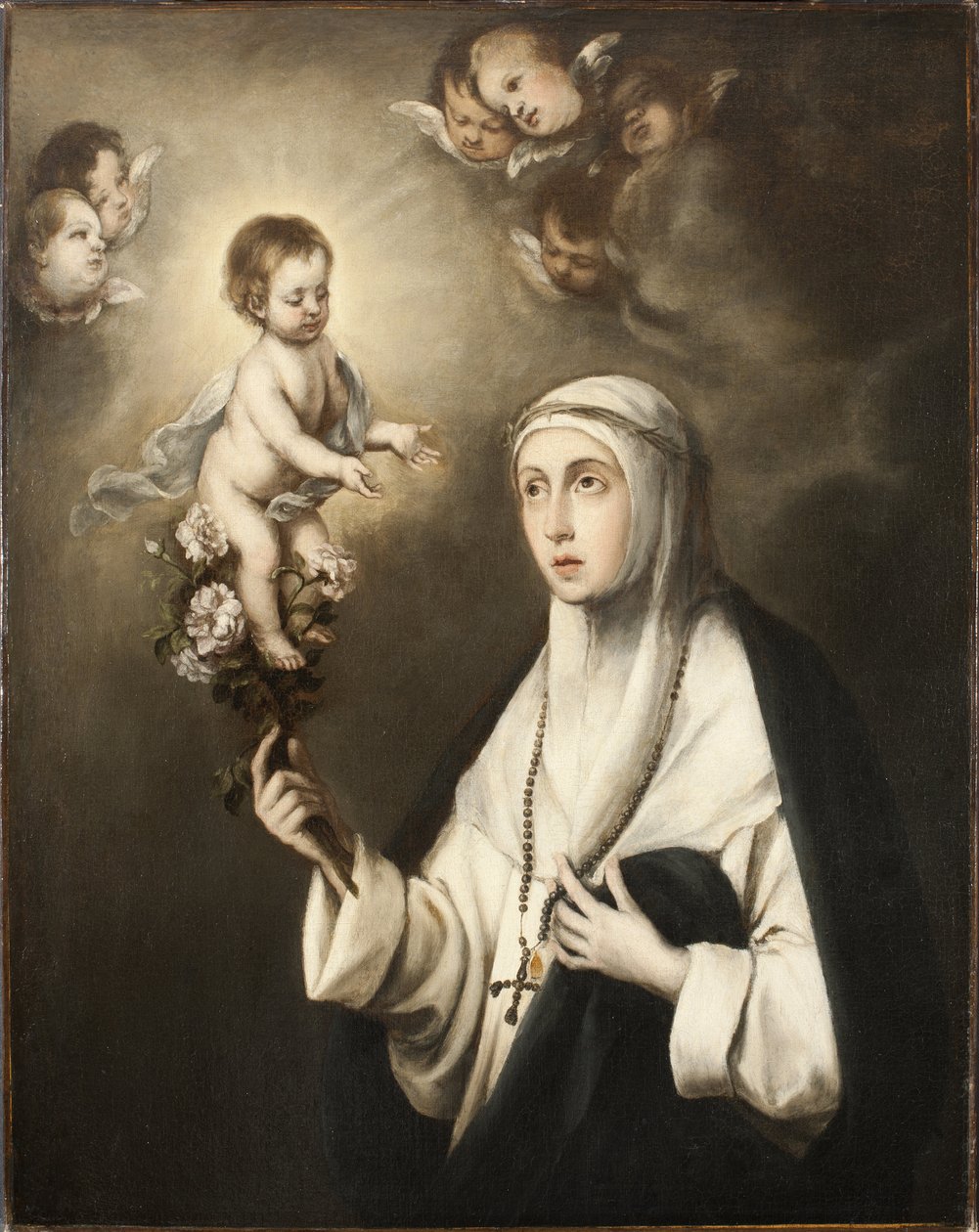 Heilige Roos van Lima door Bartolomé Esteban Murillo