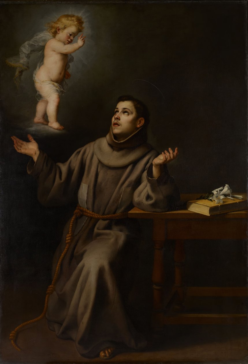 De Visie van Sint Antonius van Padua door Bartolomé Esteban Murillo