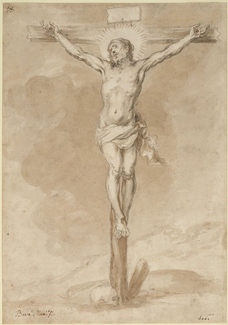 Christus aan het kruis door Bartolomé Esteban Murillo