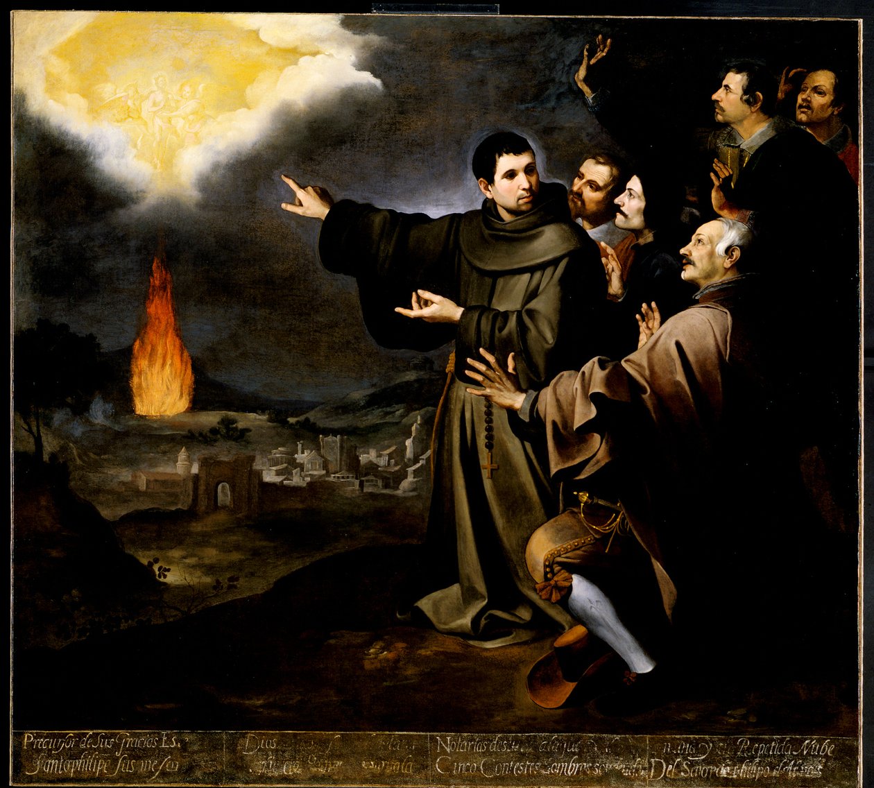 Visioen van frater Julián van Alcalá van de hemelvaart van de ziel van koning Filips II van Spanje door Bartolomé Esteban Murillo