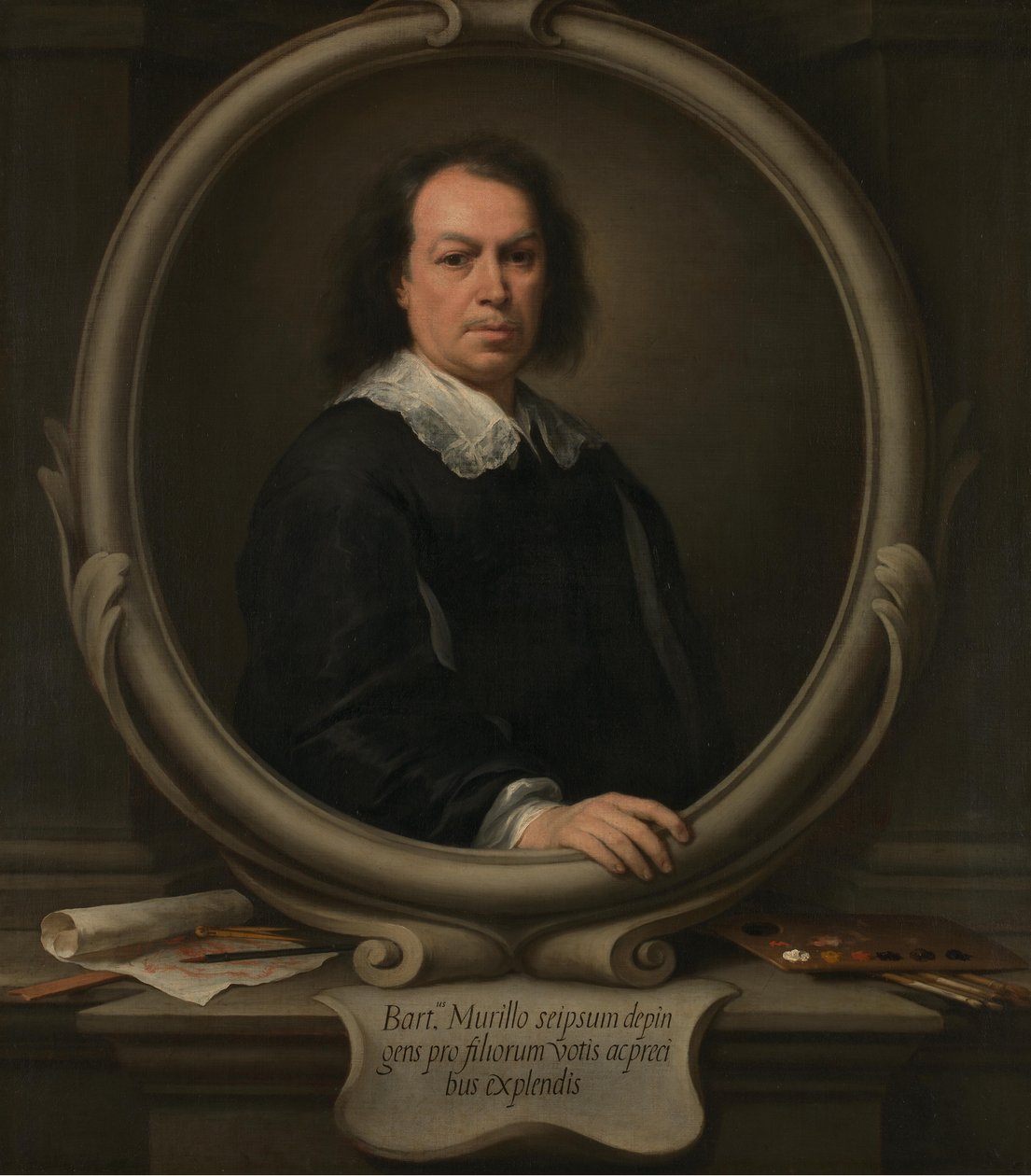 Zelfportret, c.1670-73 door Bartolomé Esteban Murillo