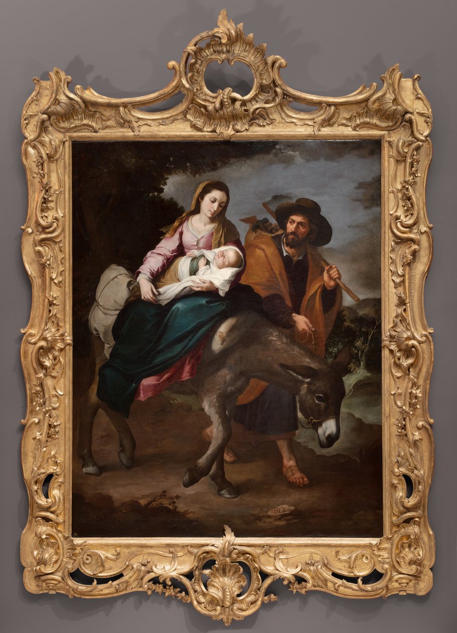 De vlucht naar Egypte, ca. 1647-50 door Bartolomé Esteban Murillo