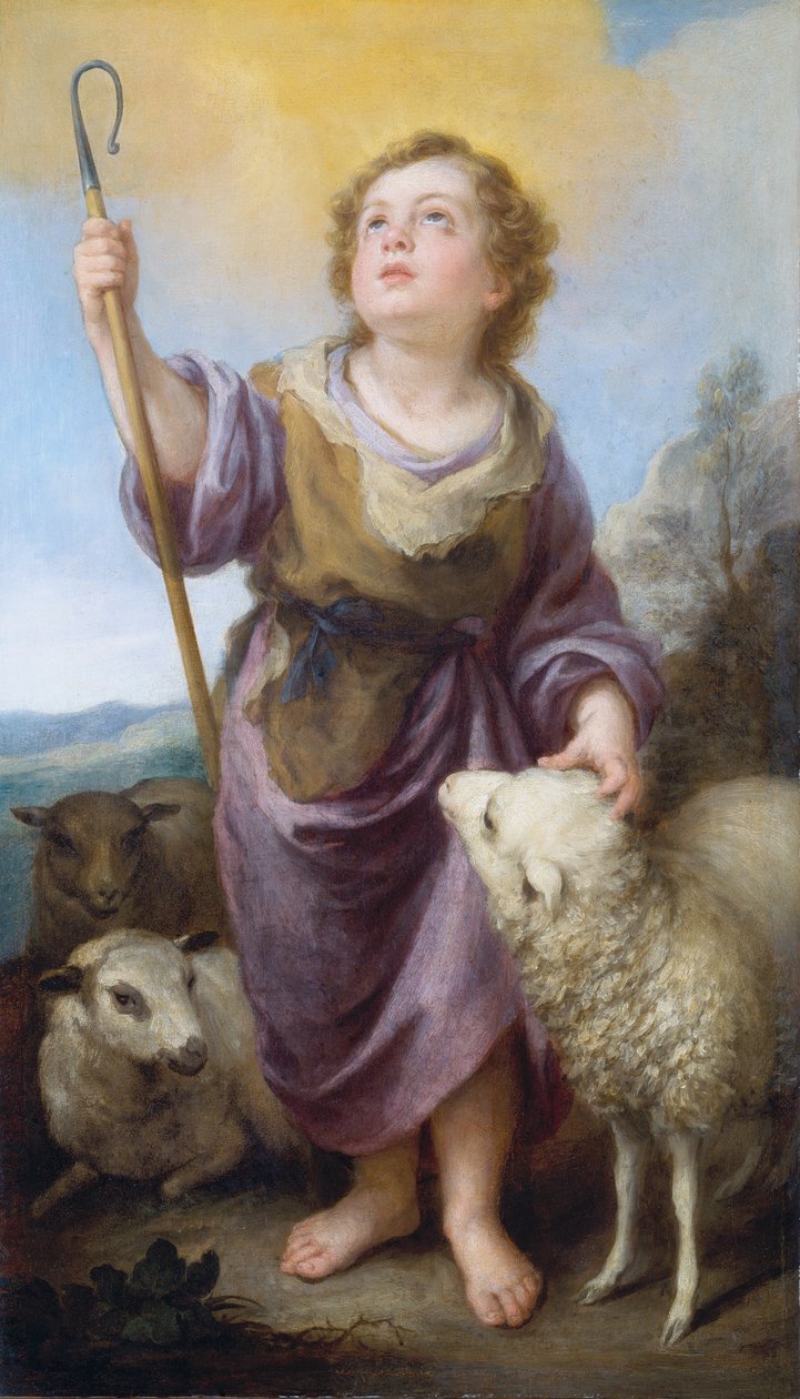 De goede herder door Bartolomé Esteban Murillo