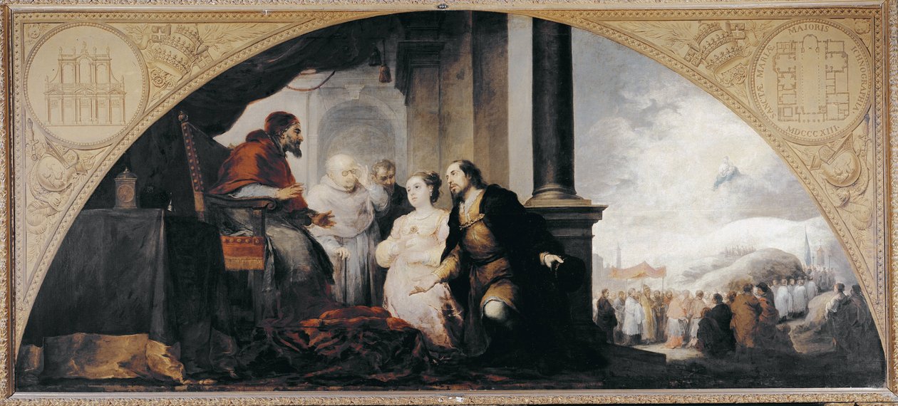 De stichting van Santa Maria Maggiore door Bartolomé Esteban Murillo