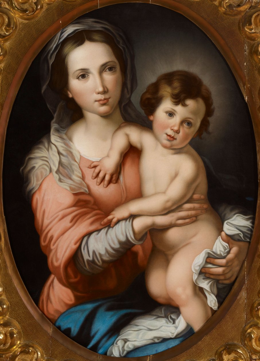 De Maagd met het Kind door Bartolomé Esteban Murillo