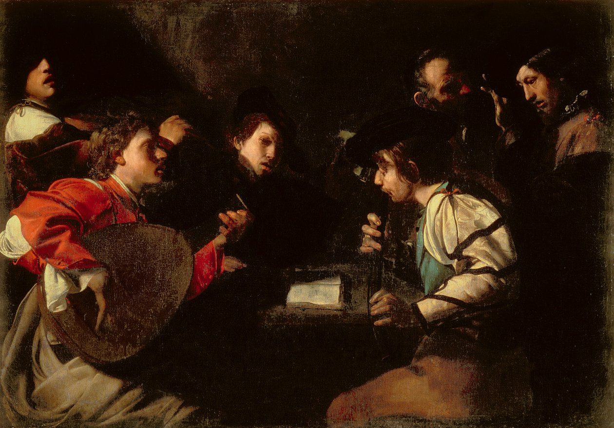 Een concert, ca. 1610-20 door Bartolomeo Manfredi