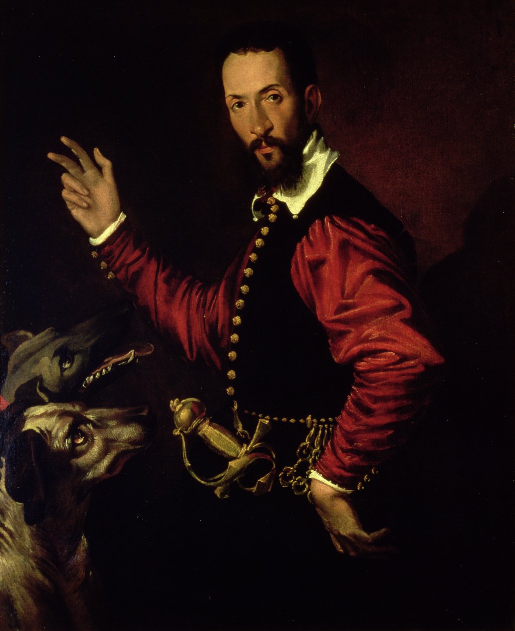Portret van Guidubaldo II della Rovere, hertog van Urbino door Bartolomeo Passarotti