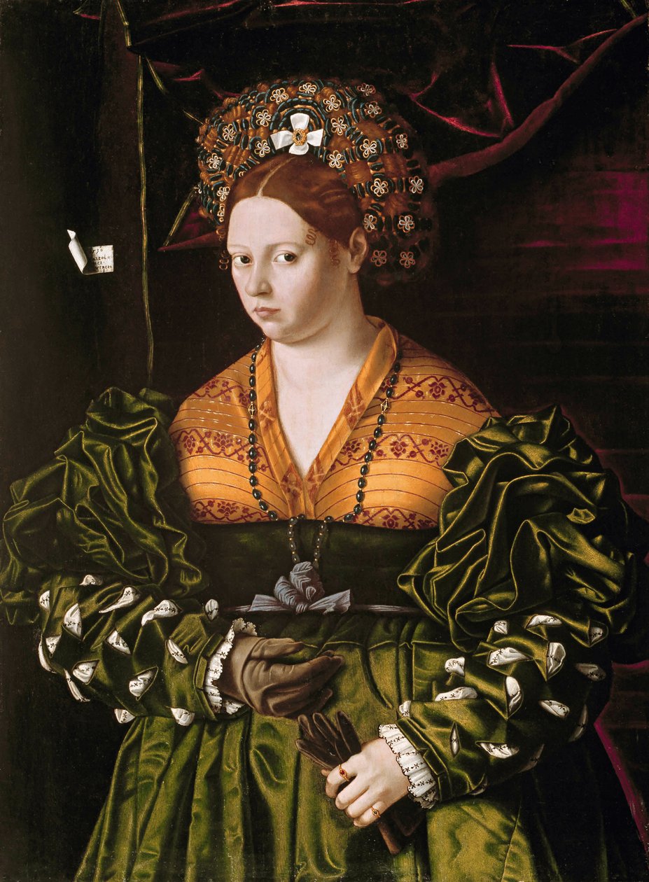 Portret van een Dame door Bartolomeo Veneto