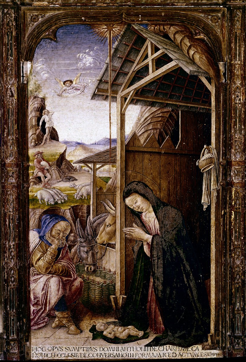 Polyptiek van Conversano (detail) door Bartolomeo (and workshop) Vivarini