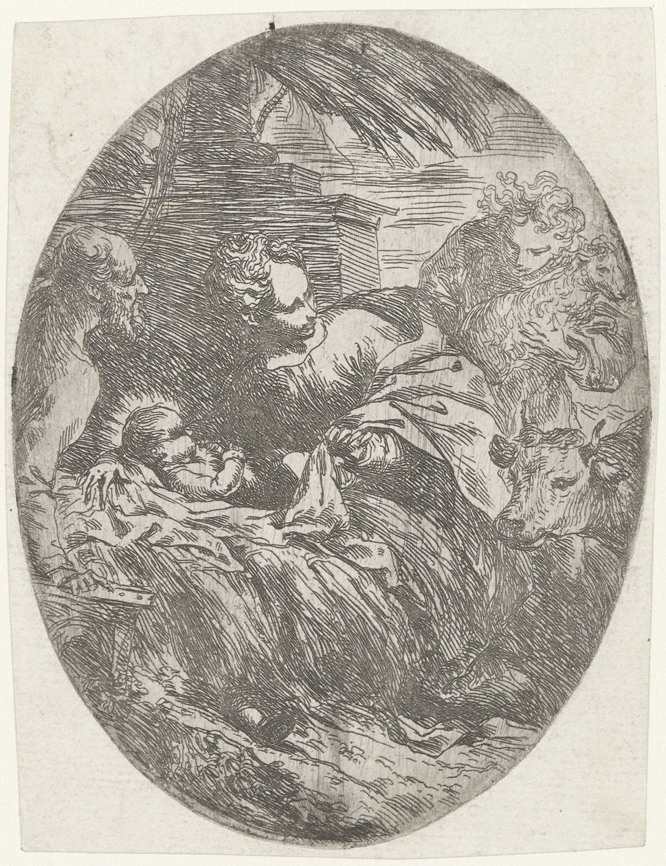 Geboorte van Christus door Bartolomeo Biscaino