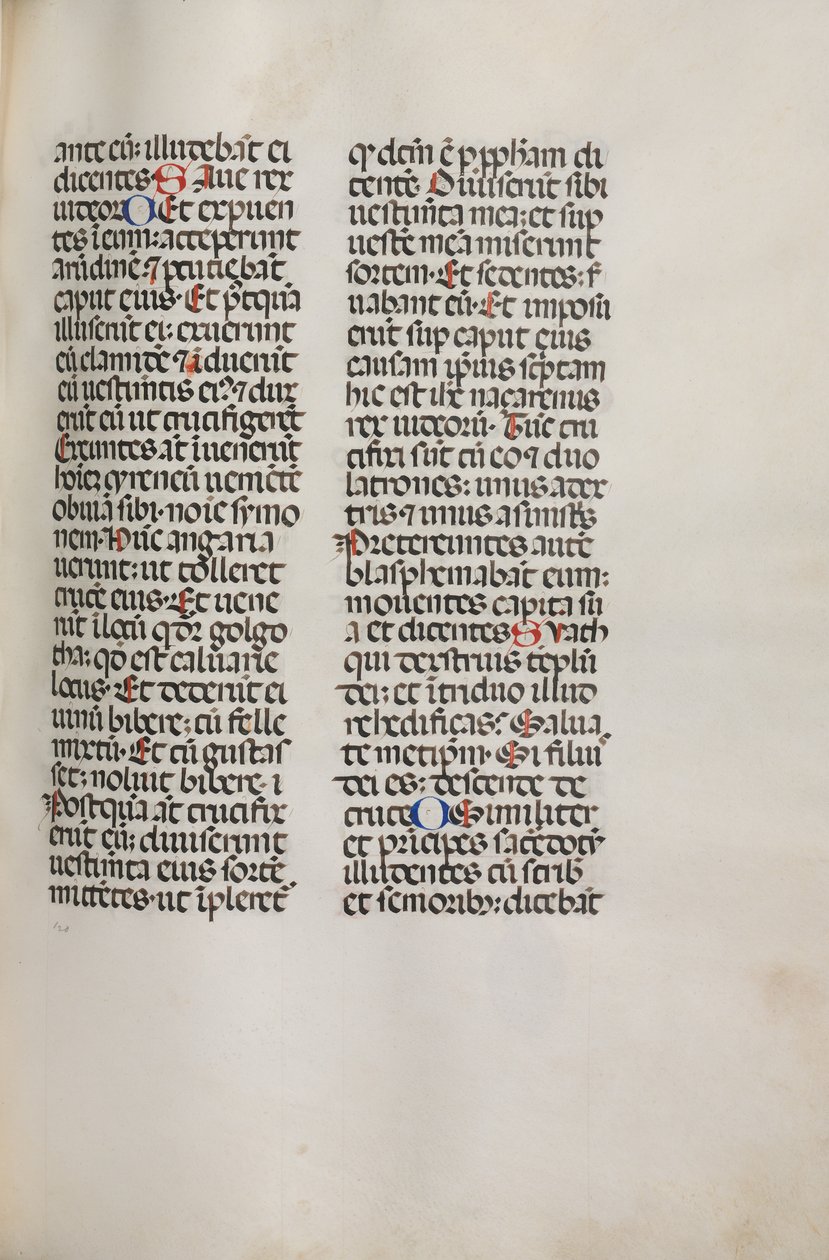 Missaal: Fol. 121: bevat muziek voor Hely Hely Lama etc. binnen St. Mattion Passie, 1469 door Bartolomeo Caporali